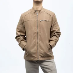 Veste style racer agency effet suédine avec col à clip Homme DEELUXE 74