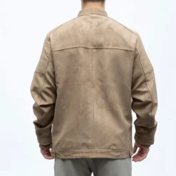 Veste style racer agency effet suédine avec col à clip Homme DEELUXE 74